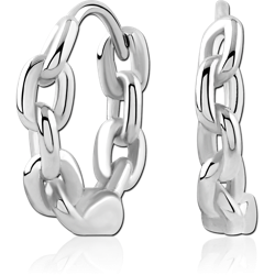 STERLING 925 SILVER PLATED HUGGIES PAIR