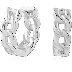 STERLING 925 SILVER PLATED HUGGIES PAIR