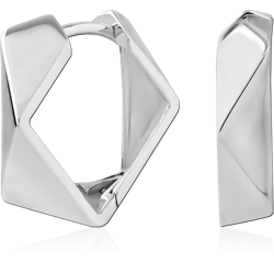 STERLING 925 SILVER PLATED HUGGIES PAIR