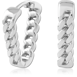 STERLING 925 SILVER PLATED HUGGIES PAIR
