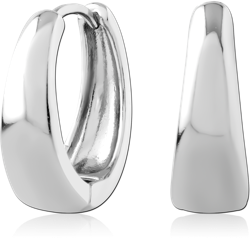 STERLING 925 SILVER PLATED HUGGIES PAIR