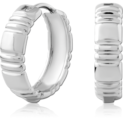 STERLING 925 SILVER PLATED HUGGIES PAIR