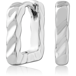 STERLING 925 SILVER PLATED HUGGIES PAIR