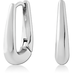 STERLING 925 SILVER PLATED HUGGIES PAIR
