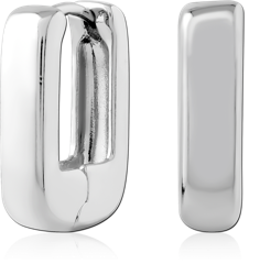 STERLING 925 SILVER PLATED HUGGIES PAIR