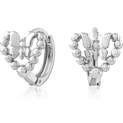 STERLING 925 SILVER PLATED HUGGIES PAIR