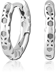 SURGICAL STEEL GRADE 316L HUGGIES PAIR