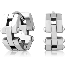 SURGICAL STEEL GRADE 316L HUGGIES PAIR