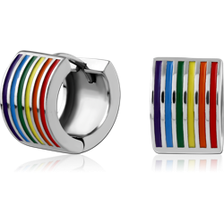 SURGICAL STEEL GRADE 316L HUGGIES PAIR