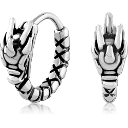 SURGICAL STEEL GRADE 316L HUGGIES PAIR