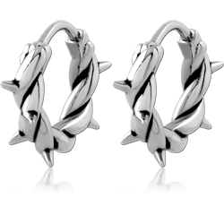 SURGICAL STEEL GRADE 316L HUGGIES PAIR