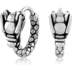 SURGICAL STEEL GRADE 316L HUGGIES PAIR