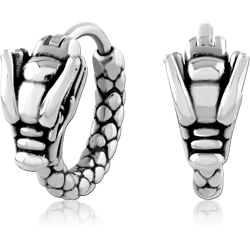 SURGICAL STEEL GRADE 316L HUGGIES PAIR