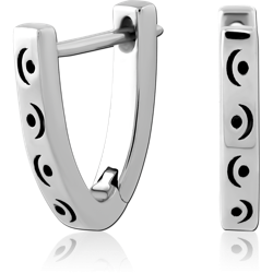 SURGICAL STEEL GRADE 316L HUGGIES PAIR