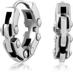 SURGICAL STEEL GRADE 316L HUGGIES PAIR