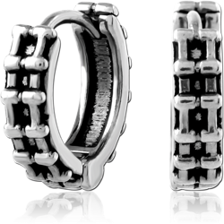 SURGICAL STEEL GRADE 316L HUGGIES PAIR