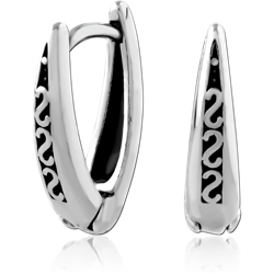 SURGICAL STEEL GRADE 316L HUGGIES PAIR