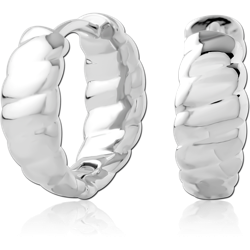 SURGICAL STEEL GRADE 316L HUGGIES PAIR