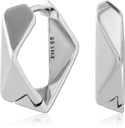 SURGICAL STEEL GRADE 316L HUGGIES PAIR
