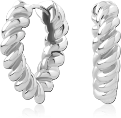 SURGICAL STEEL GRADE 316L HUGGIES PAIR