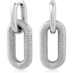 316L SURGICAL STEEL GRADE 316L HUGGIE EARRINGS