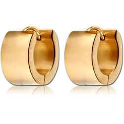 PAIR OF GOLD PLATED STAINLESS STEEL GRADE 304 HUGGIES