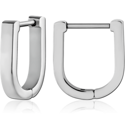 SURGICAL STEEL GRADE 316L HUGGIES PAIR