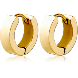 STERILE PAIR OF GOLD PLATED STAINLESS STEEL GRADE 304 HUGGIES