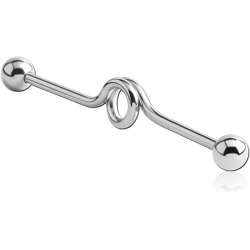 SURGICAL STEEL GRADE 316L INDUSTRIAL LOOP BARBELL