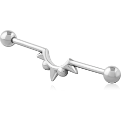 SURGICAL STEEL GRADE 316L INDUSTRIAL BARBELL