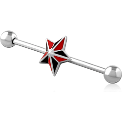 SURGICAL STEEL GRADE 316L INDUSTRIAL BARBELL