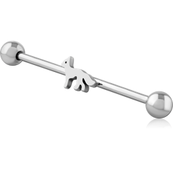 SURGICAL STEEL GRADE 316L INDUSTRIAL BARBELL