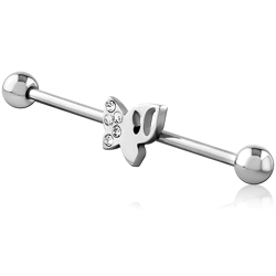 SURGICAL STEEL GRADE 316L INDUSTRIAL BARBELL