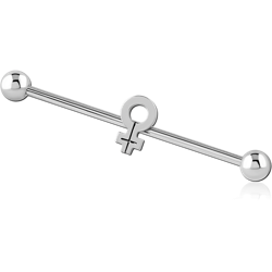 SURGICAL STEEL GRADE 316L INDUSTRIAL BARBELL