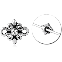 SURGICAL STEEL GRADE 316L ADJUSTABLE SLIDING CHARM FOR INDUSTRIAL BARBELL