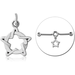 SURGICAL STEEL GRADE 316L CHARM FOR INDUSTRIAL BARBELL
