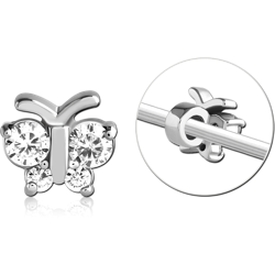 SURGICAL STEEL GRADE 316L ADJUSTABLE SLIDING CHARM FOR INDUSTRIAL BARBELL