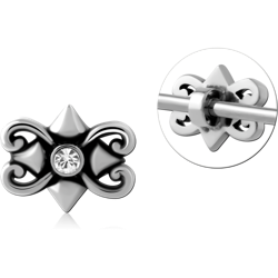 SURGICAL STEEL GRADE 316L ADJUSTABLE SLIDING CHARM FOR INDUSTRIAL BARBELL