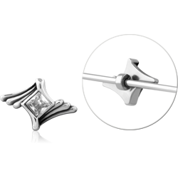 SURGICAL STEEL GRADE 316L ADJUSTABLE SLIDING CHARM FOR INDUSTRIAL BARBELL