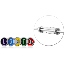 SURGICAL STEEL GRADE 316L ADJUSTABLE SLIDING CHARM FOR INDUSTRIAL BARBELL