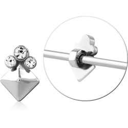 SURGICAL STEEL GRADE 316L ADJUSTABLE SLIDING CHARM FOR INDUSTRIAL BARBELL