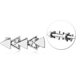 SURGICAL STEEL GRADE 316L ADJUSTABLE SLIDING CHARM FOR INDUSTRIAL BARBELL