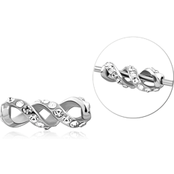 SURGICAL STEEL GRADE 316L ADJUSTABLE SLIDING CHARM FOR INDUSTRIAL BARBELL