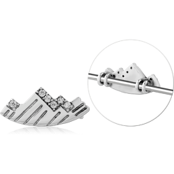 SURGICAL STEEL GRADE 316L ADJUSTABLE SLIDING CHARM FOR INDUSTRIAL BARBELL