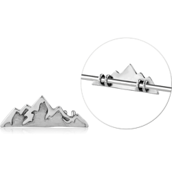 SURGICAL STEEL GRADE 316L ADJUSTABLE SLIDING CHARM FOR INDUSTRIAL BARBELL