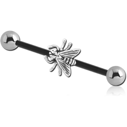 BIOFLEX® INDUSTRIAL BARBELL ADJUSTABLE SLIDING CHARM WITH STEEL BALLS