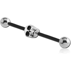 STERILE BIOFLEX INDUSTRIAL BARBELL ADJUSTABLE SLIDING CHARM WITH TITANIUM ALLOY BALLS