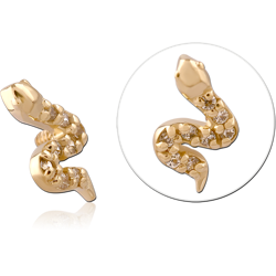 14 KARAT GOLD YELLOW ATTACHMENT FOR 1.6MM INTERNALLY THREADED PINS