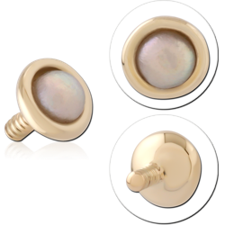 14 KARAT GOLD YELLOW INTERNAL ATTACHMENT BEZEL OPAL 1.2MM