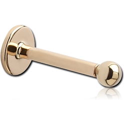 14 KARAT GOLD YELLOW INTERNALLY THREADED MICRO LABRET